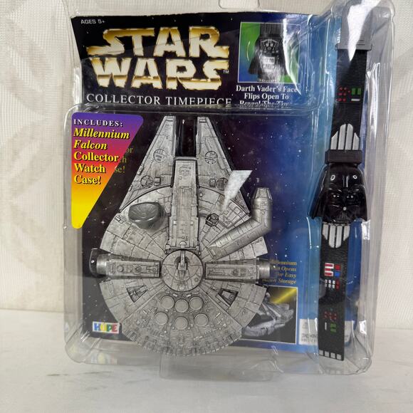 Star Wars Collector Timepiece Darth Vader Watch Millenium Falcon Watch Case - Picture 6 of 6